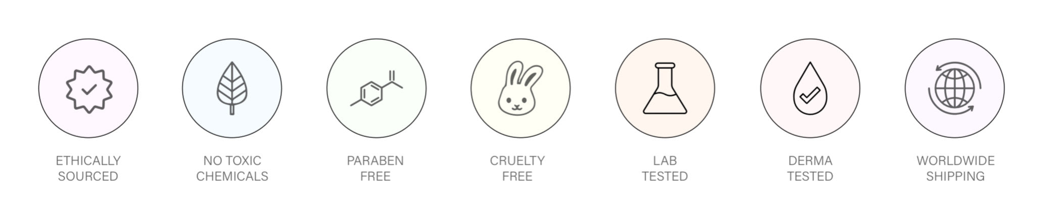 Mirror Skin clean vegan skincare icons