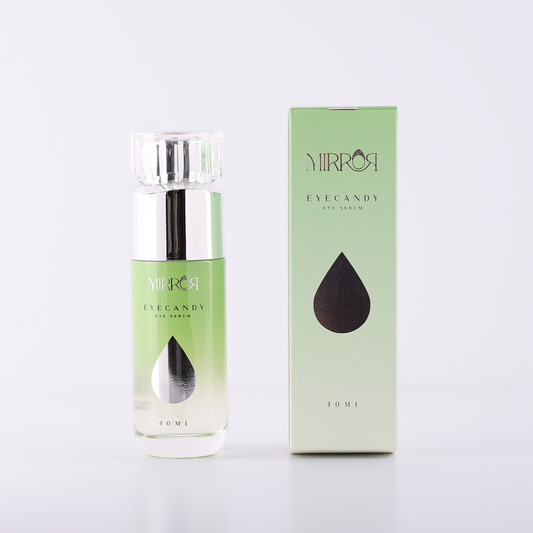Mirror Skin Eyecandy eye serum bottle and packaging box